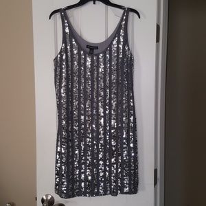INC  sequin silk dress